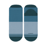 The Atlantic | Blue Color Block Heel Hammock™ Ankle Socks from Shinesty