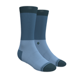 The Atlantic | Blue Color Block Heel Hammock™ Crew Socks from Shinesty