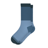 The Atlantic | Blue Color Block Heel Hammock™ Crew Socks from Shinesty