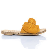 Yellow Bows Leather Sandals from Atlantis Handmade Shoes