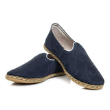 Women's Navy Blue Slip On Shoes from Atlantis Handmade Shoes
