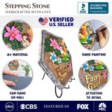 Fairy Kisses and Flowers Garden Stepping Stone, 9.5" Outdoor Decoration Statue from OrnamentallyYou