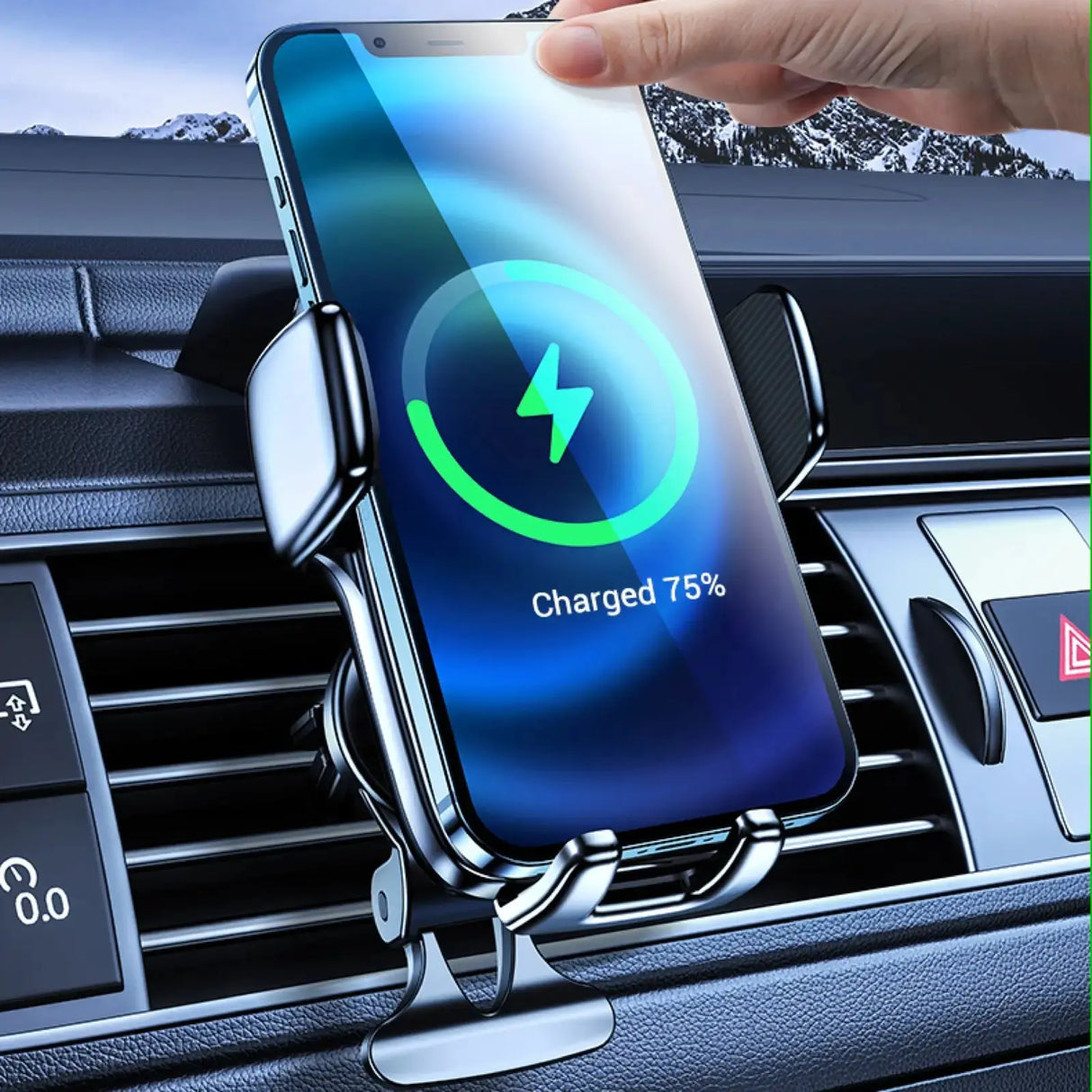Auto Clamping Wireless Car Charger and Phone Holder from Cool Gadget