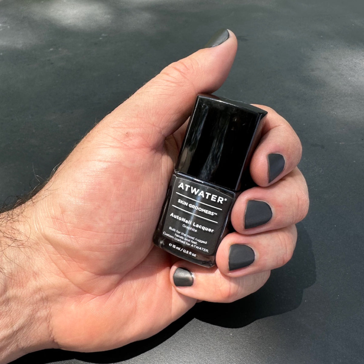 Skin Groomers AutoNail Lacquer Graphite From ATWATER
