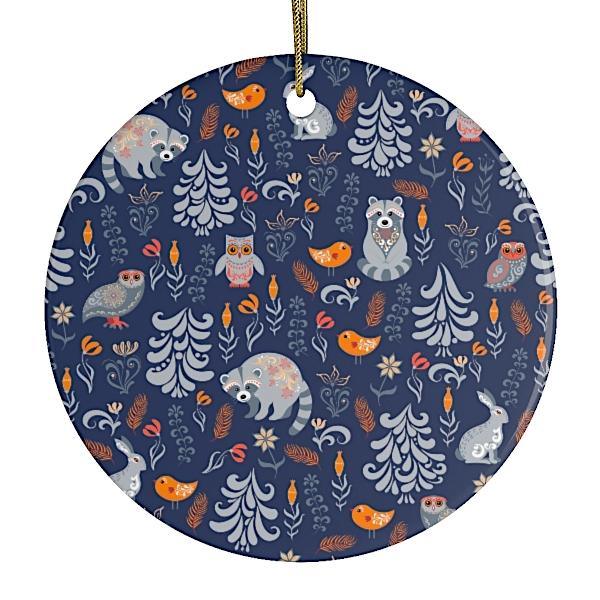Autumn Forest Scandinavian Forest Ornament from OrnamentallyYou