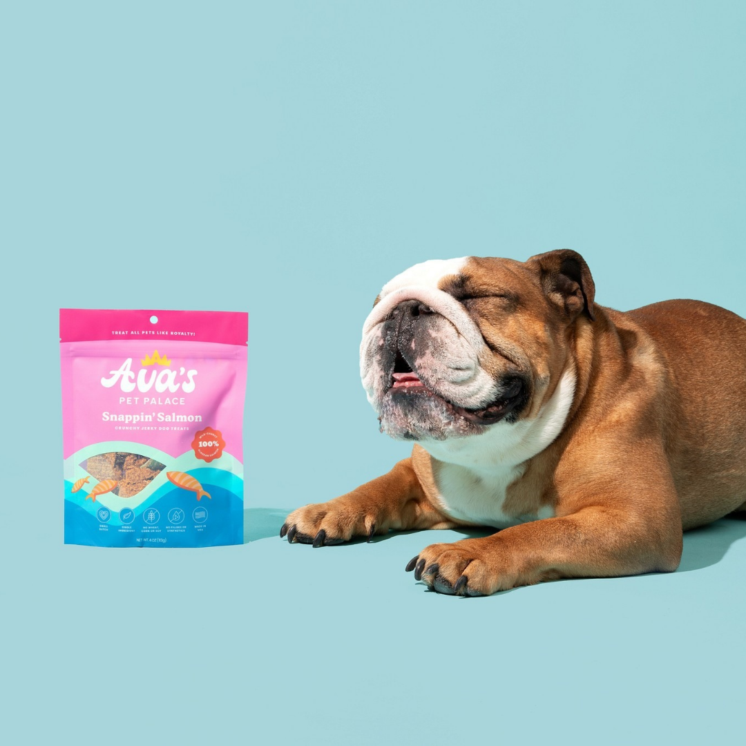 Crunchy Jerky Dog Treats - Snappin' Salmon from Ava's Pet Palace
