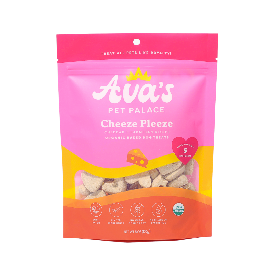 Organic Baked Dog Treats - Cheeze Pleeze from Ava's Pet Palace