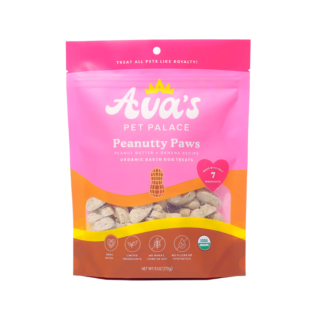 Organic Baked Dog Treats - Peanutty Paws from Ava's Pet Palace