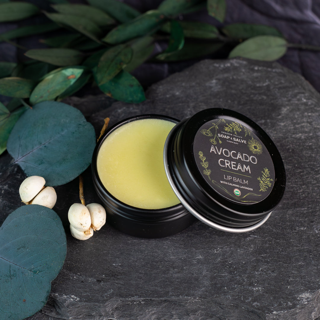 Lip Balm: Avocado Cream Lavender From Chagrin Valley Soap & Salve
