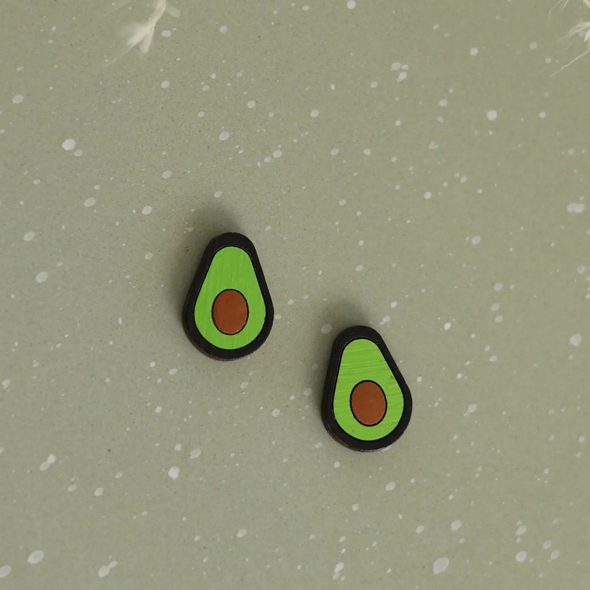 Avocado Studs from LE CHIC MIAMI