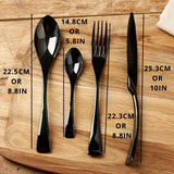 All Black Flatware Set from Moderny