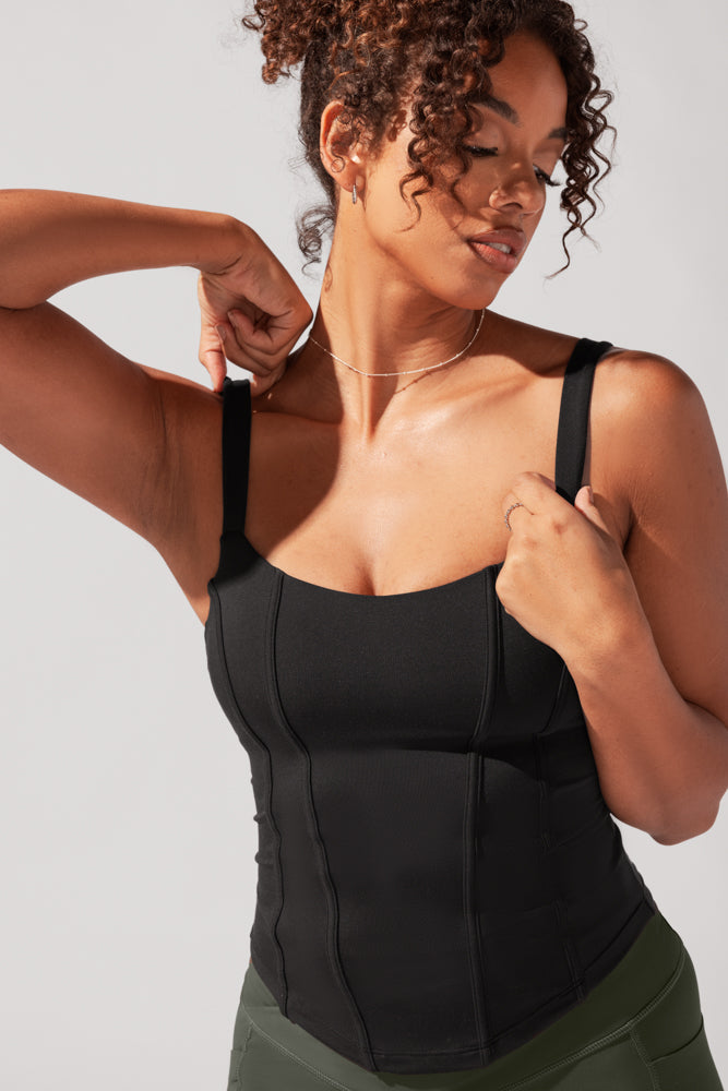 Corset Cami - Black from POPFLEX