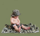 CAMO SHARK BOY'S DREAM SWIM TRUNKS from DREAM BIG LITTLE CO