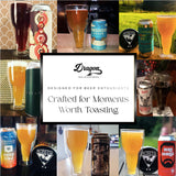 Upside Down Beer Glasses from Dragon Glassware