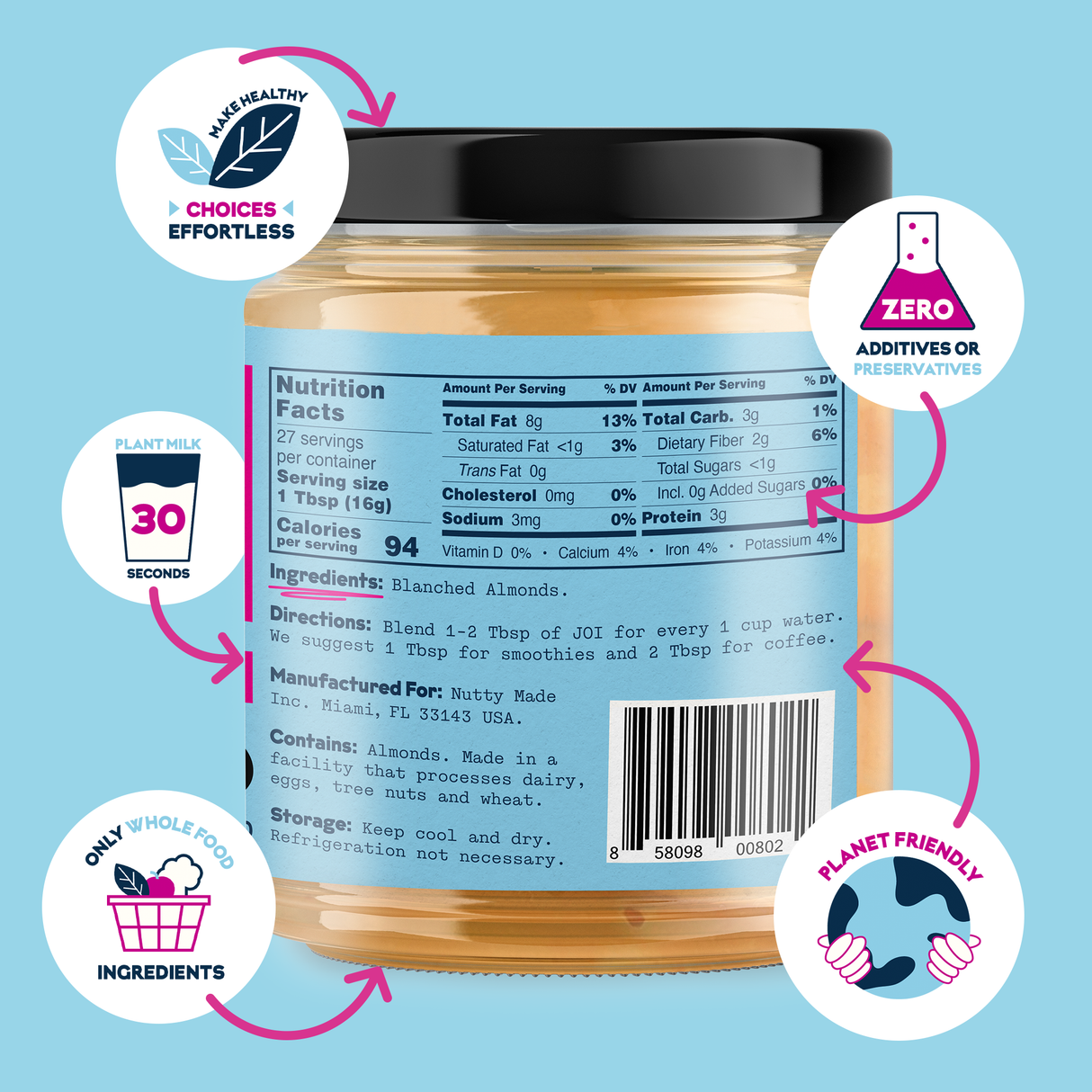 Organic Oat & Almond 2-Pack From JOI