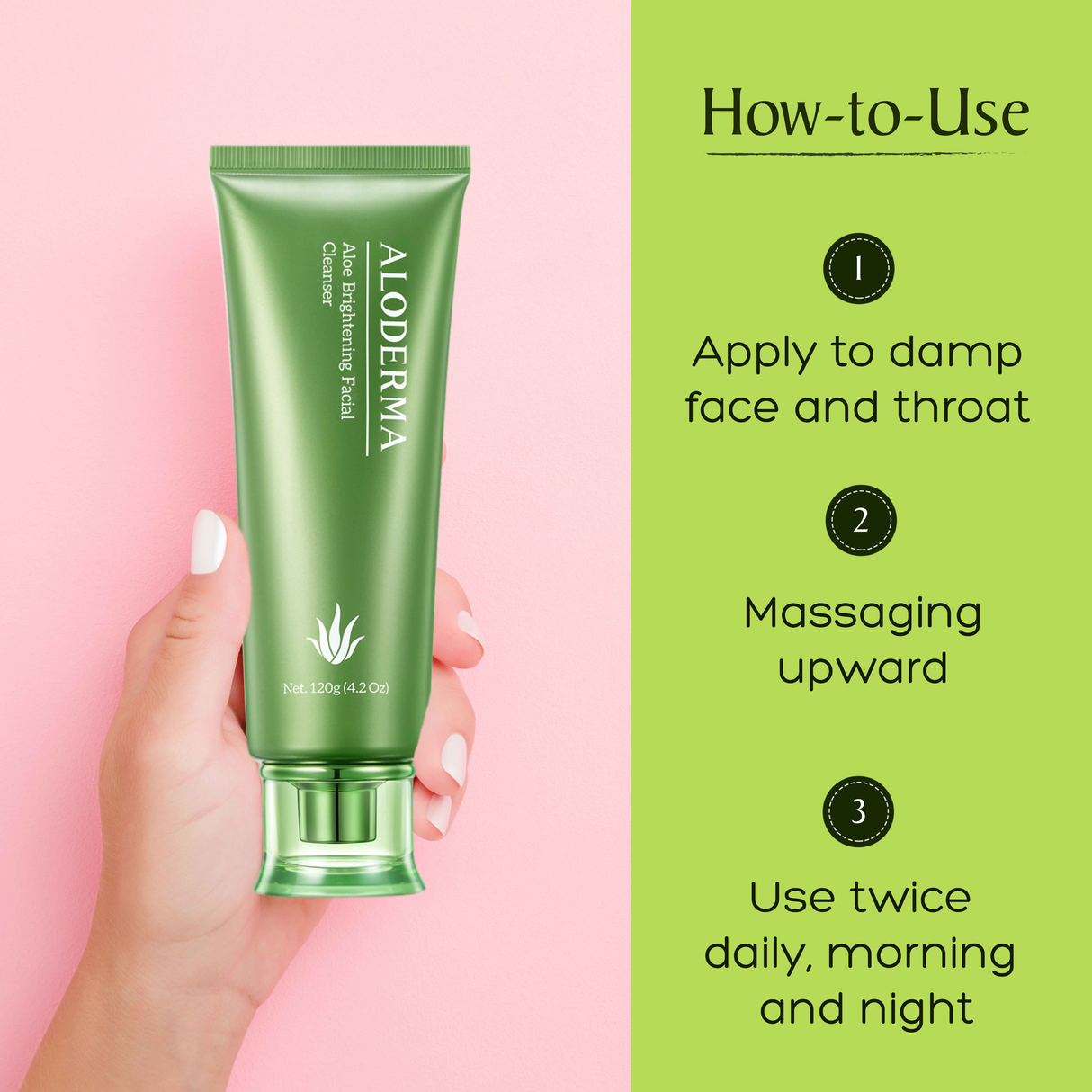 Aloe Brightening Facial Cleanser from ALODERMA