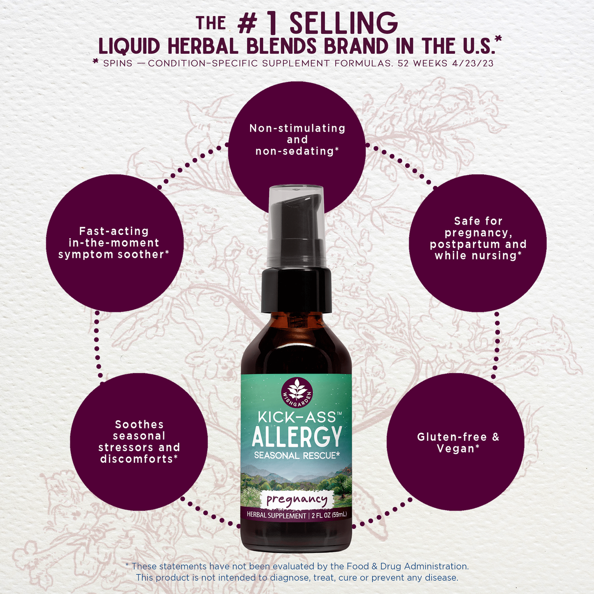 Kick-Ass Allergy Seasonal Rescue For Pregnancy from WishGarden Herbs