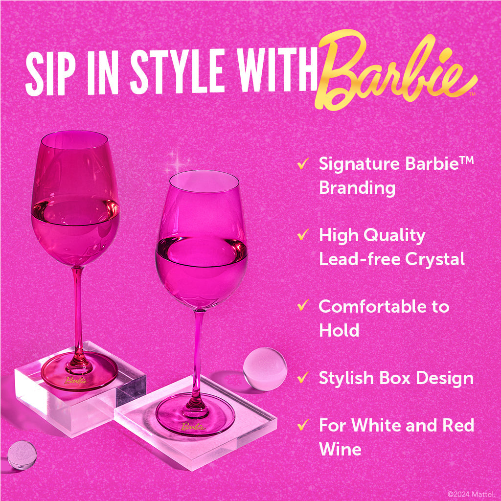Barbie™ x Dragon Glassware® Wine Glasses from Dragon Glassware