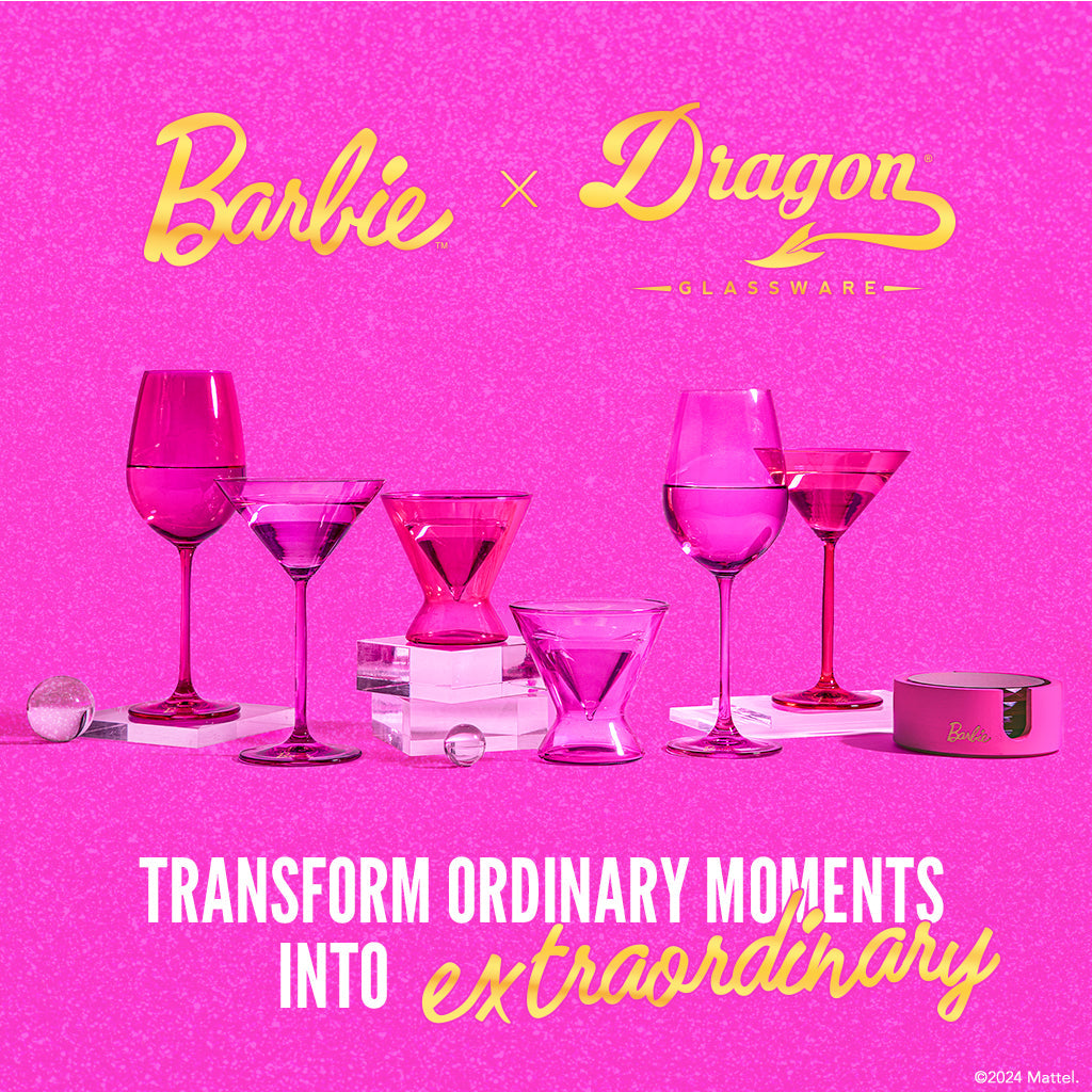 Barbie™ x Dragon Glassware® Wine Glasses from Dragon Glassware
