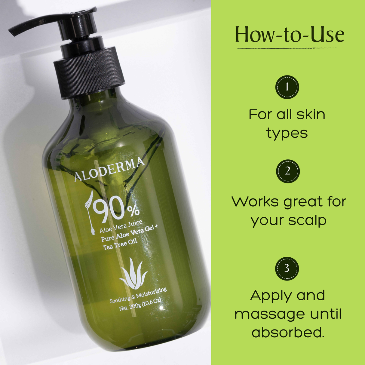 Pure Aloe Vera Gel + Tea Tree Oil from ALODERMA
