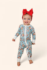 BASEBALL SMILEY DREAM ROMPER from DREAM BIG LITTLE CO