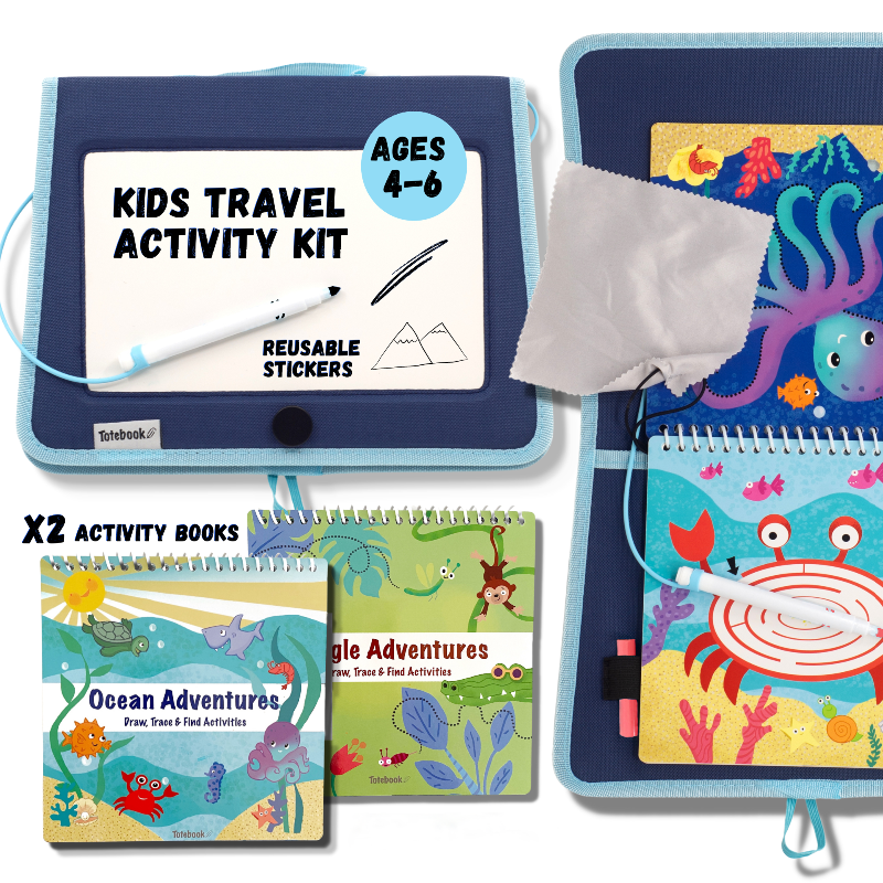 Totebook Kids Dry Erase Activity Kit - Set of 2 Books from UnbuckleMe®