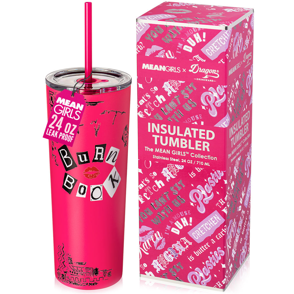 Mean Girls Burn Book Tumbler - 24 oz from Dragon Glassware
