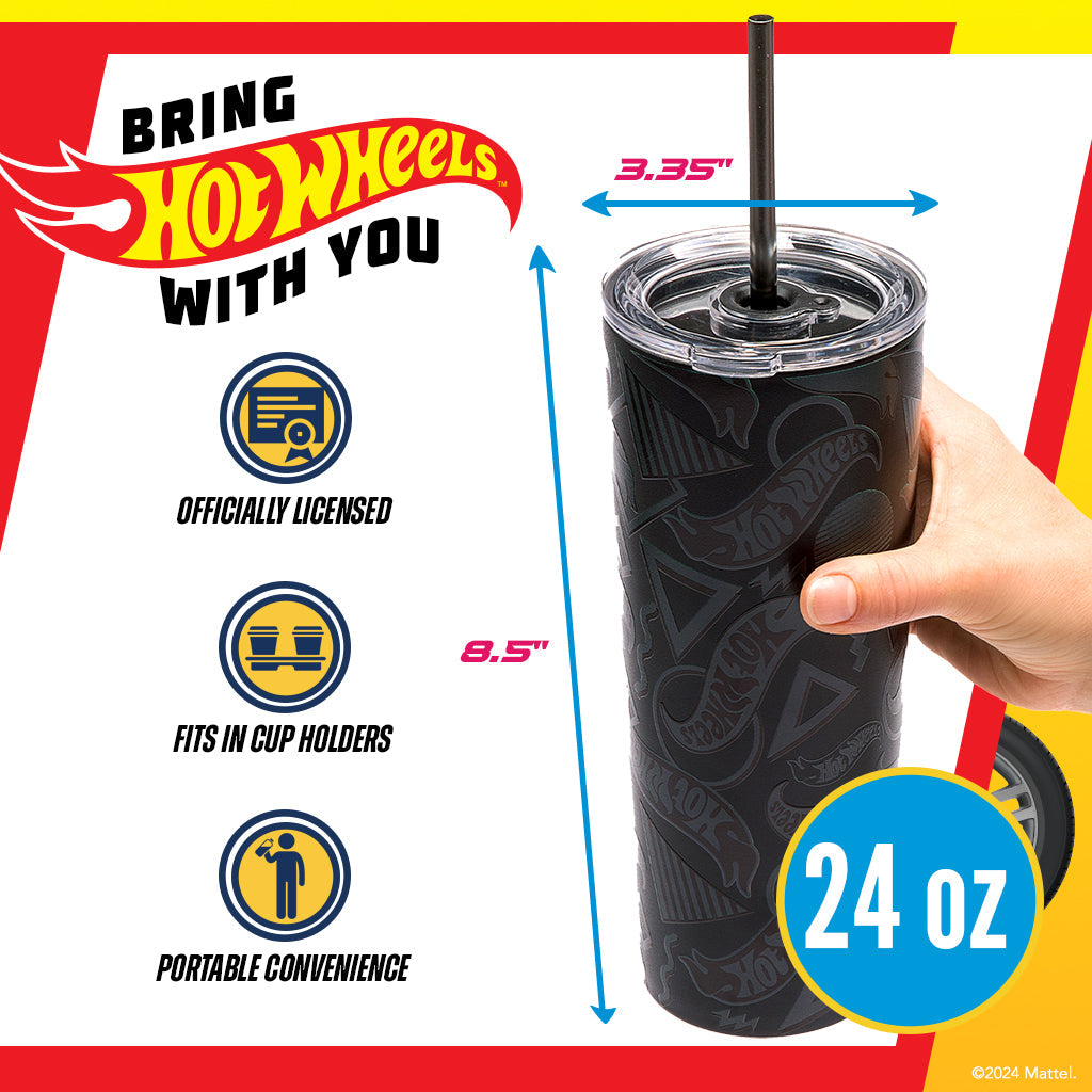 Hot Wheels™ Finish Line Tumbler - 24 oz from Dragon Glassware