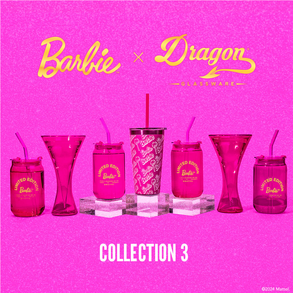 Barbie™ x Dragon Glassware® Limited Edition Drinking Glasses from DRAGON GLASSWARE