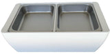 REVO HALF Size Pan Set |  Stainless Steel 2.5" deep | Two 1/2 Size food pans From REVO COOLERS, LLC