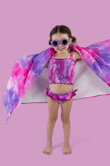 CANDY CLOUDS DREAM SMOCKED TWO PIECE SWIM SUIT from DREAM BIG LITTLE CO