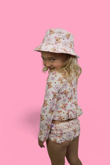 BLOSSOMIN’ BUTTERFLY DREAM 2-PIECE RASH GUARD RUFFLE SWIM SUIT from DREAM BIG LITTLE CO