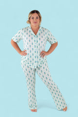 BLUE RIBBON BLOOMS WOMEN’S RELAXED FLARE DREAM SET from DREAM BIG LITTLE CO