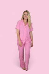 BELLA PINK RIB WOMEN'S DREAM FLARE SET from DREAM BIG LITTLE CO