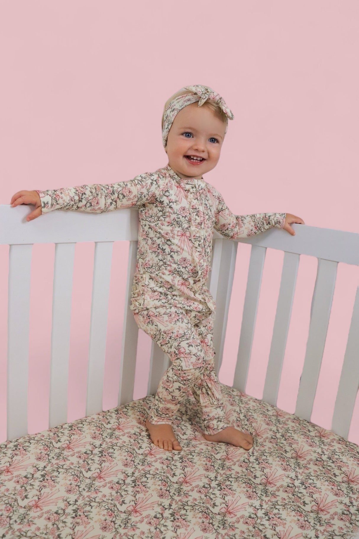 VICTORIAN BLOOM DREAM RUFFLE ROMPER from DREAM BIG LITTLE CO