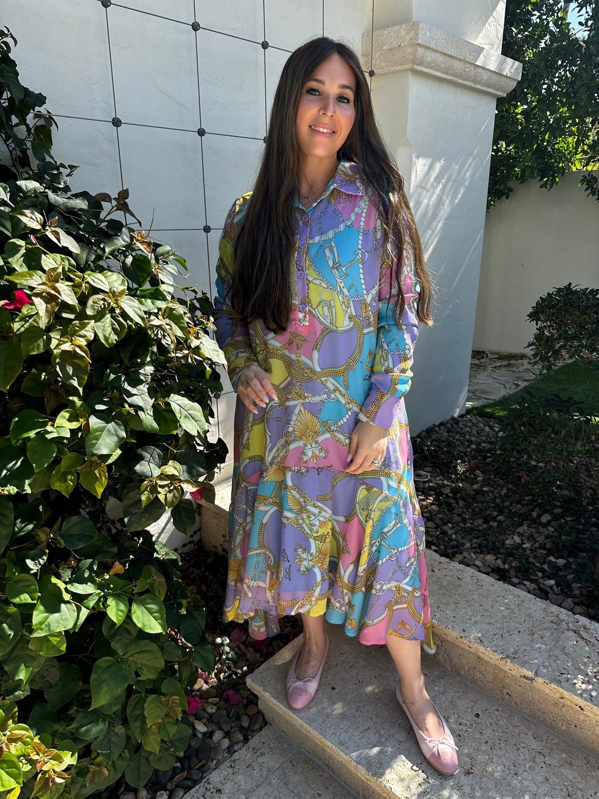 Multi Chain Dress From Drama NYC Plus