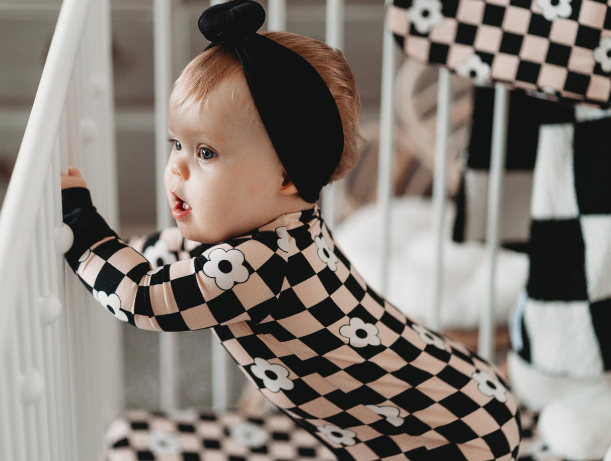 RETRO DAISY CHECKS DREAM ROMPER from DREAM BIG LITTLE CO