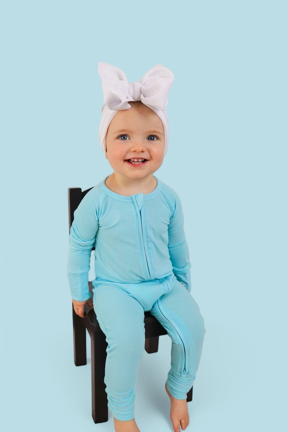 CAPRI BLUE RIB DREAM ROMPER from DREAM BIG LITTLE CO