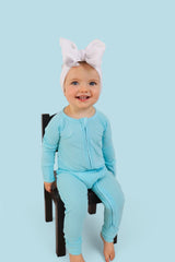 CAPRI BLUE RIB DREAM ROMPER from DREAM BIG LITTLE CO