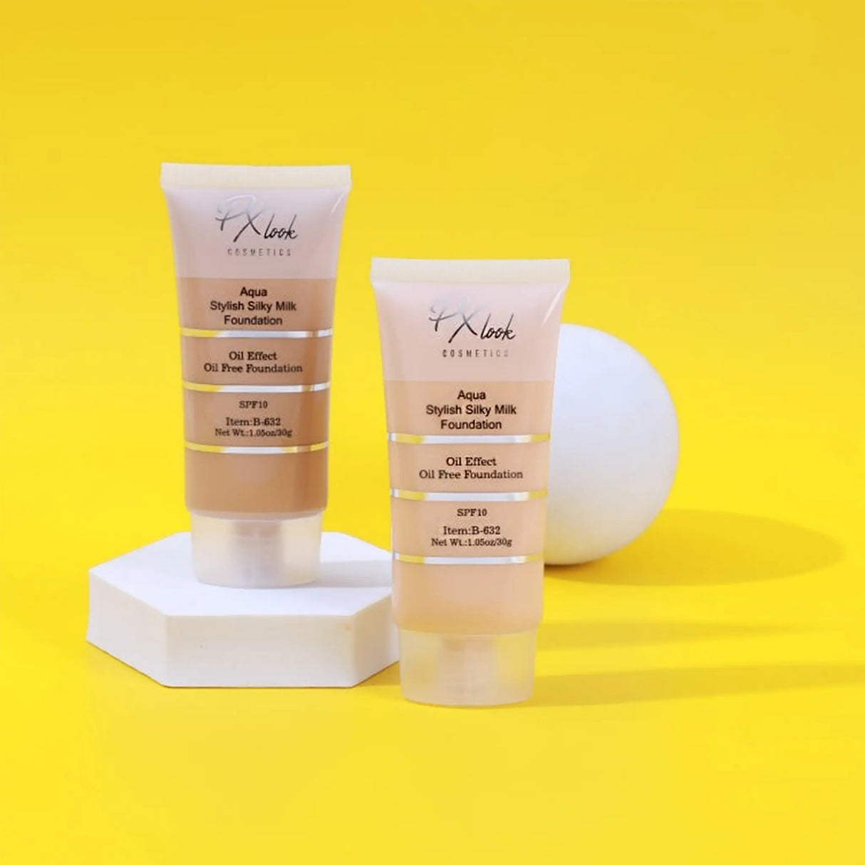 Aqua Stylish Silky Milk Oil Free Foundation from Prolux Cosmetics