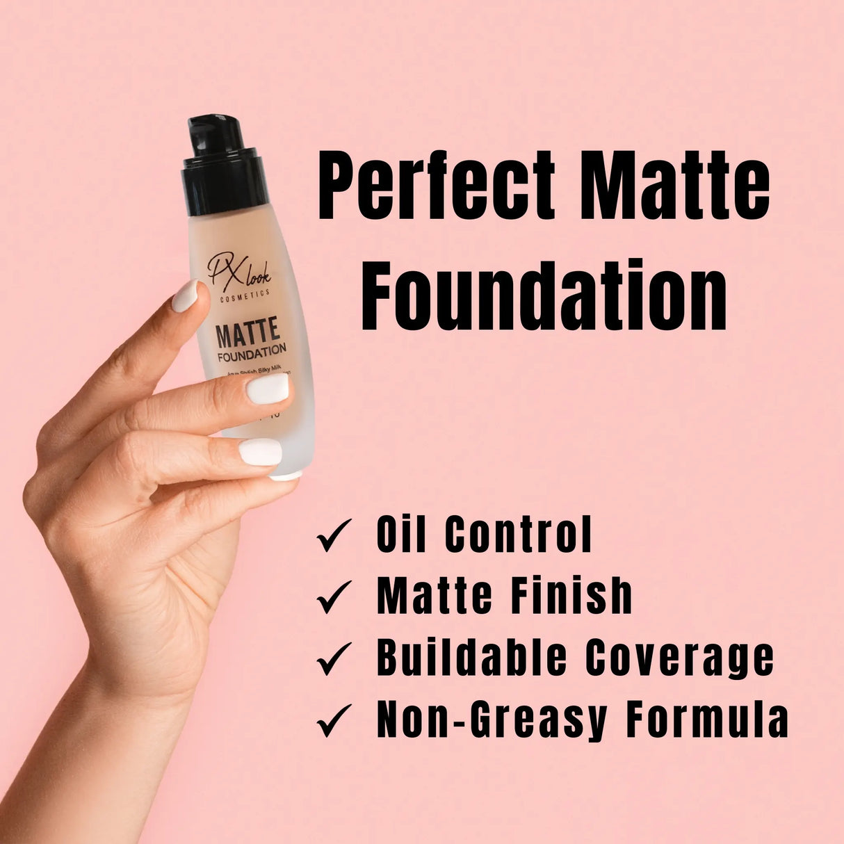 Pxlook Matte Foundation for Oily Skin from Prolux Cosmetics