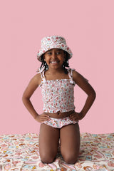 FUN IN THE SUN DREAM SMOCKED TANKINI TWO PIECE SWIM SUIT from DREAM BIG LITTLE CO