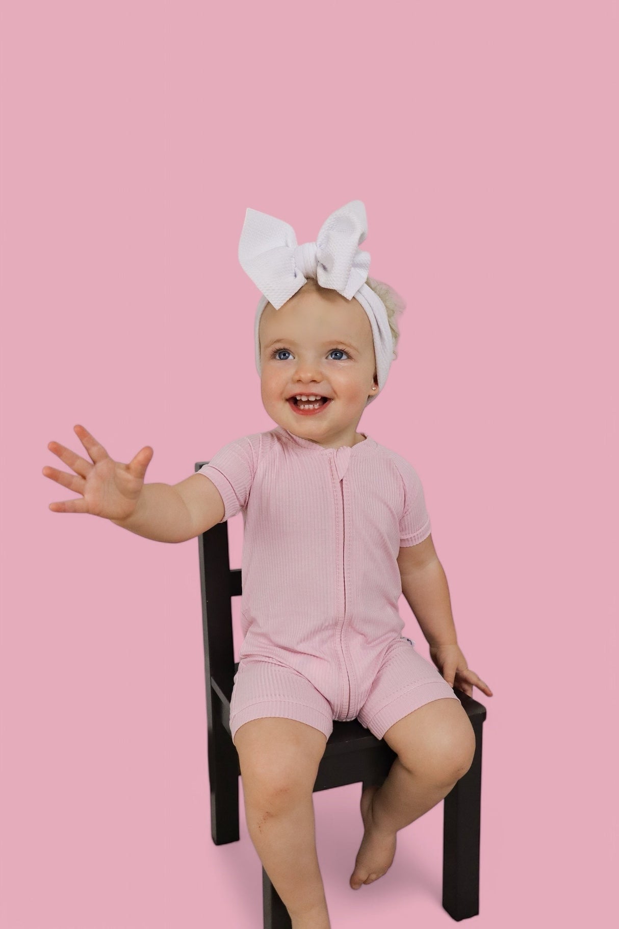 PINK ROSE RIB SHORTIE from DREAM BIG LITTLE CO