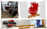 Cymbal Boom Stand & Straight Cymbal Stand Combo (Pack of 2) by GRIFFIN - Percussion Drum Hardware Set for Mounting & Holding Crash, Ride, Splash from GeekStands.com
