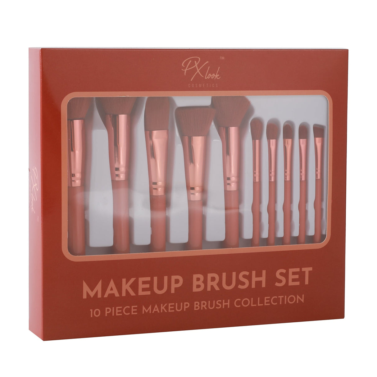 Makeup Brush Set - 10 Piece Makeup Brush Collection from Prolux Cosmetics