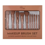 Makeup Brush Set - 10 Piece Makeup Brush Collection from Prolux Cosmetics