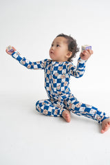 Dream Big Little Co x CoComelon JJ STARRY NIGHT CHECKERS DREAM ROMPER from DREAM BIG LITTLE CO