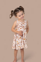 FLOWERS AND BOOTS DREAM TANK RUFFLE DRESS from DREAM BIG LITTLE CO