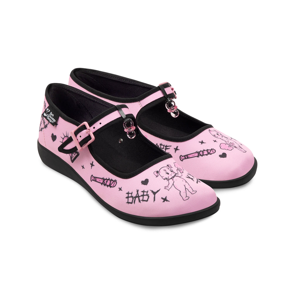 Chocolaticas® Baby Riot Women's Mary Jane Flat from Hot Chocolate Design