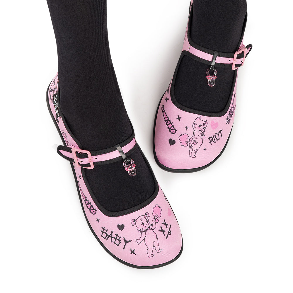 Chocolaticas® Baby Riot Women's Mary Jane Flat from Hot Chocolate Design